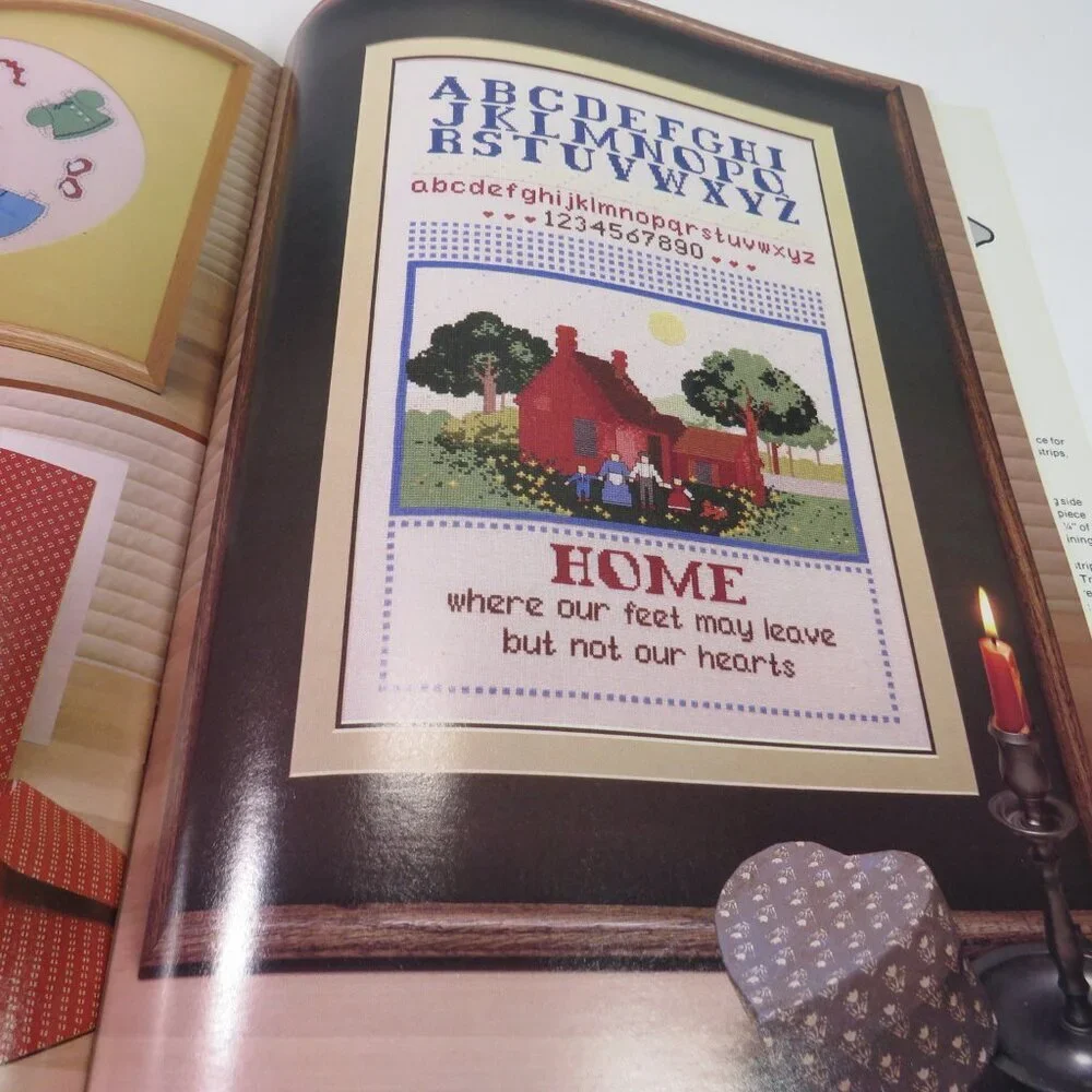 Farmhouse Quilting and Cross Stitching 41 page PATTERN BOOK 1982
